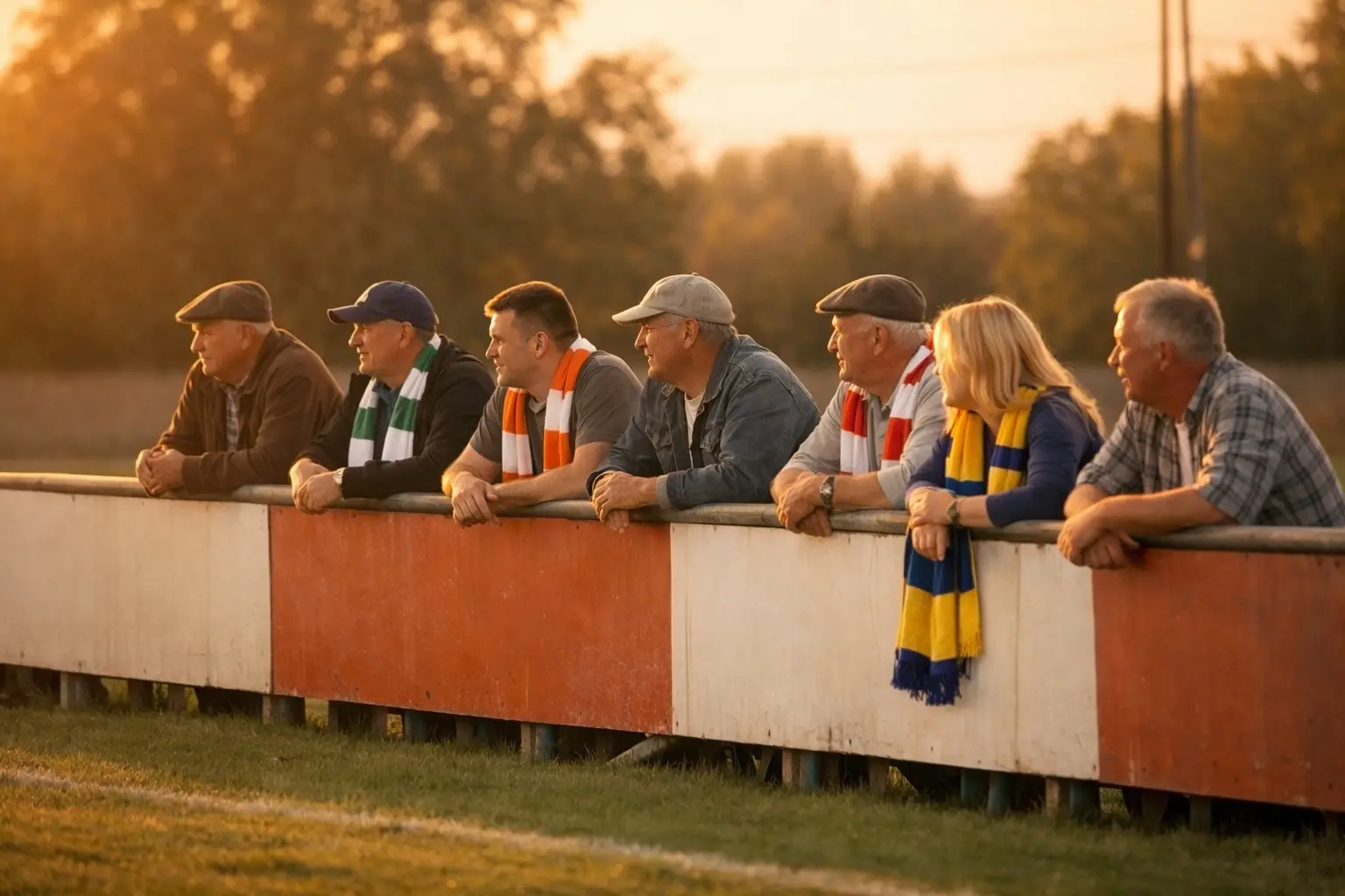 Atmosphärisches Regionalliga-Stadion mit begeisterten Fans am Spieltag